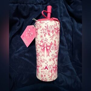 Wellness Pink Floral Drinkware Tumbler
